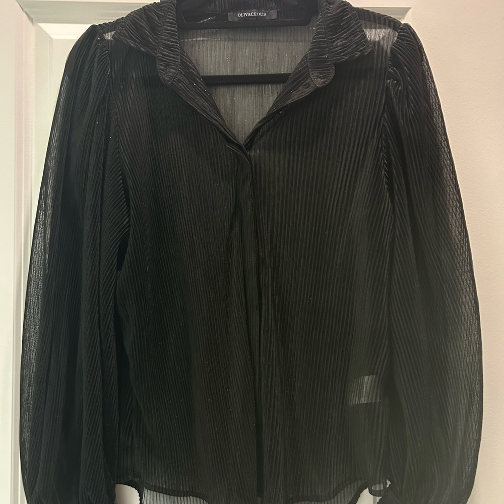 Black Sheer Blouse